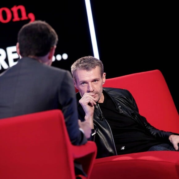 Exclusif - Enregistrement de l'émission "Le Divan" présentée par Marc-Olivier Fogiel avec Lambert Wilson en invité, qui sera diffusée le 12 avril sur France 3. Le 25 mars 2016 © Dominique Jacovides /