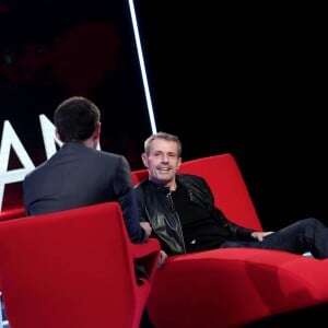 Exclusif - Enregistrement de l'émission "Le Divan" présentée par Marc-Olivier Fogiel avec Lambert Wilson en invité, qui sera diffusée le 12 avril sur France 3. Le 25 mars 2016 © Dominique Jacovides / Bestimage