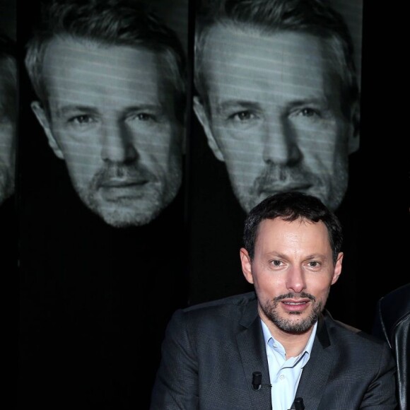 Exclusif - Enregistrement le 25 mars de l'émission "Le Divan" présentée par Marc-Olivier Fogiel avec Lambert Wilson en invité, qui sera diffusée le 12 avril sur France 3. © Dominique Jacovides / Bestimage