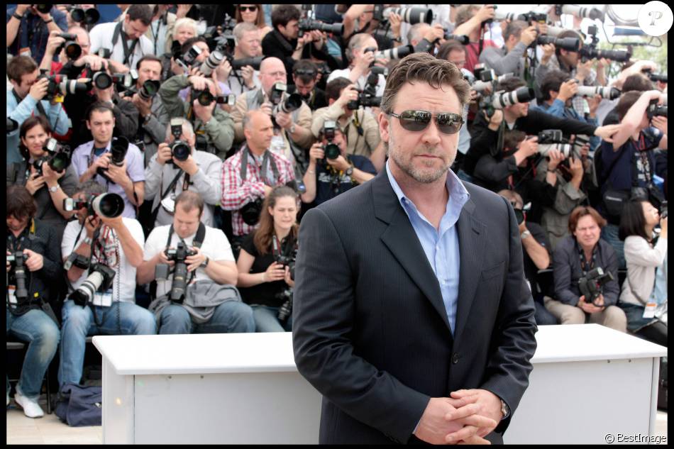 Russell Crowe au Festival de Cannes 2010