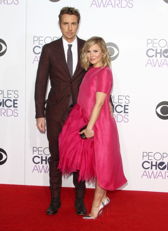 Dax Shepard et Kristen Bell à la soirée annuelle des People's Choice Awards à Los Angeles le 7 janvier 2015 