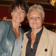  Exclusif - Muriel Robin et sa compagne Anne Le Nen - Catherine Lara fête son 70e anniversaire au Fouquet's à Paris le 30 mai 2015. 