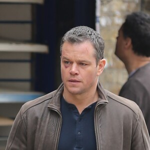 Matt Damon tourne Jason Bourne 5 à Londres le 21 mars 2016.