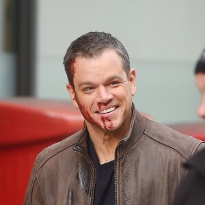 Matt Damon tourne Jason Bourne 5 à Londres le 16 novembre 2015.