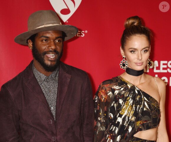 Gary Clark Jr. et sa compagne Nicole Trunfio à la soirée MusiCares Person of the Year 2016 en l'honneur de Lionel Richie au Convention Center à Los Angeles, le 13 février 2016 © CPA/Bestimage 13/02/2016 - Los Angeles