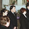 Mazarine Pingeot et Danielle Mitterrand aux funérailles de François Mitterrand le 11 janvier 1991 à Jarnac