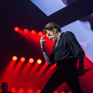 Exclusif - Johnny Hallyday en concert sur sa tournée Restez Vivant © Cyril Moreau / Bestimage