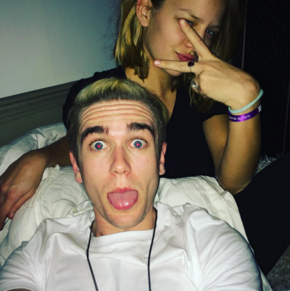 Shanna Besson avec Gabriel-Kane Day-Lewis sur Instagram (photo postée le 21 avril 2016)