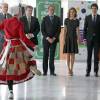 La reine Letizia d'Espagne arrive à une Conférence éducative internationale sur les maladies rares à Bilbao le 21 avril 2016