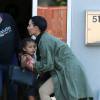 Kim Kardashian et sa fille North West quittent le Fly Studios Kidz Aerial Arts à Redondo Beach. Le 21 avril 2016.