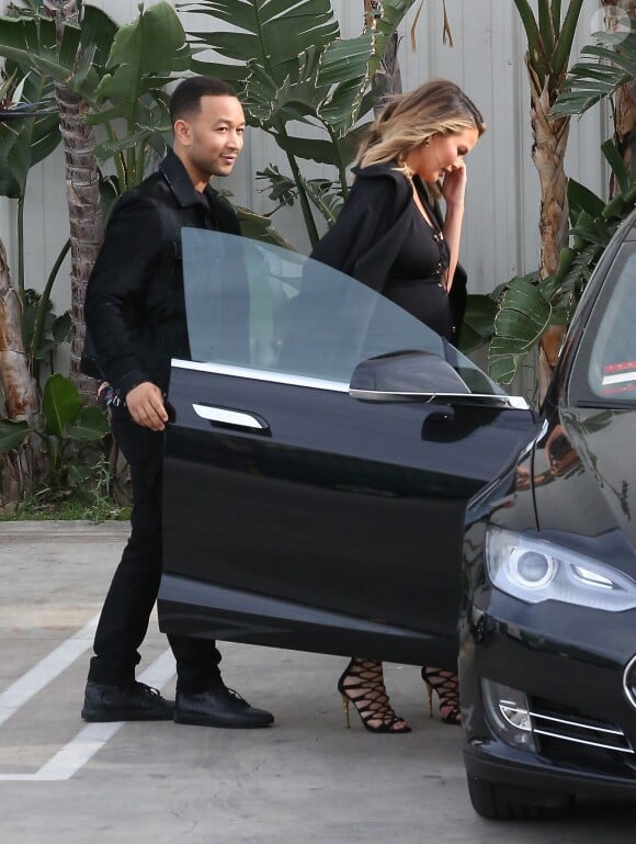 John Legend et Chrissy Teigen à Los Angeles le 28 mars 2016