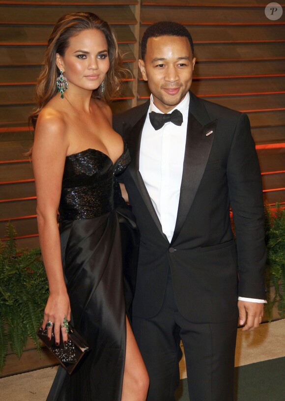 Chrissy Teigen et John Legend à l'after party de la cérémonie des Oscars 2014