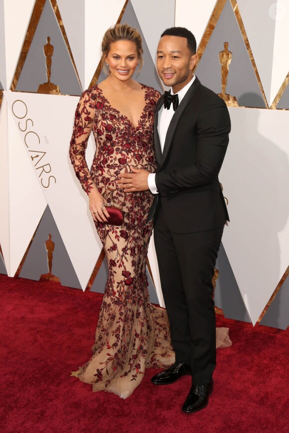 Chrissy Teigen et John Legend à la cérémonie des Oscars 2016