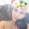 Chrissy Teigen et sa fille Luna sur une photo postée sur son compte Instagram le 23 avril 2016