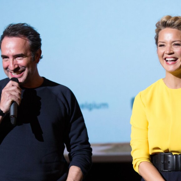 Jean Dujardin, Virginie Efira - Avant-première du film "Un homme à la hauteur" à l'UGC De Brouckère à Bruxelles, le 25 avril 2016. © Alain Rolland/Imagebuzz/Bestimage