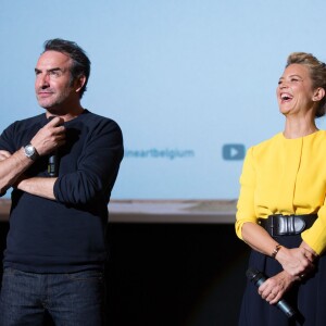 Jean Dujardin, Virginie Efira - Avant-première du film "Un homme à la hauteur" à l'UGC De Brouckère à Bruxelles, le 25 avril 2016. © Alain Rolland/Imagebuzz/Bestimage