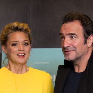 Jean Dujardin, Virginie Efira lors de l'avant-première du film "Un homme à la hauteur" à l'UGC De Brouckère à Bruxelles, le 25 avril 2016. © Alain Rolland/Imagebuzz/Bestimage