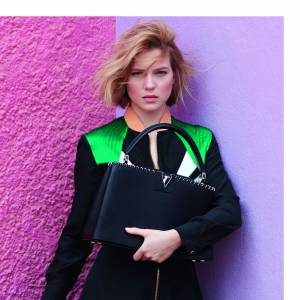 Léa Seydoux apparaît sur la nouvelle campagne publicitaire de Louis Vuitton. Photo par Patrick Demarchelier.