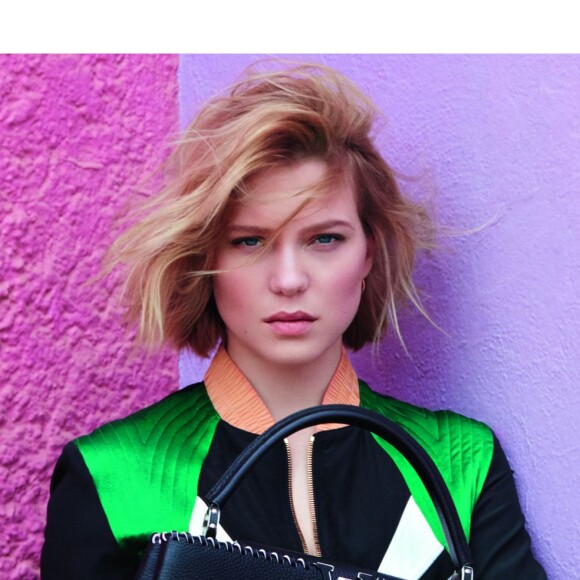 Léa Seydoux apparaît sur la nouvelle campagne publicitaire de Louis Vuitton. Photo par Patrick Demarchelier.