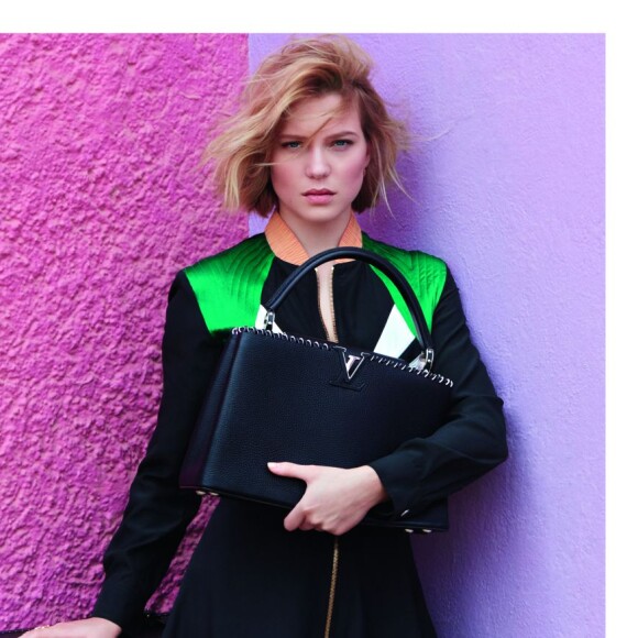 Léa Seydoux apparaît sur la nouvelle campagne publicitaire de Louis Vuitton. Photo par Patrick Demarchelier.