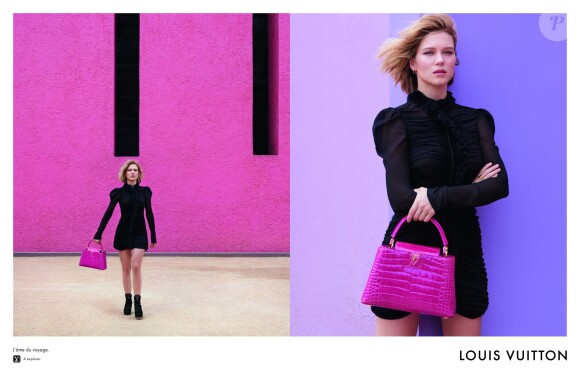 Léa Seydoux apparaît sur la nouvelle campagne publicitaire de Louis Vuitton. Photo par Patrick Demarchelier.
