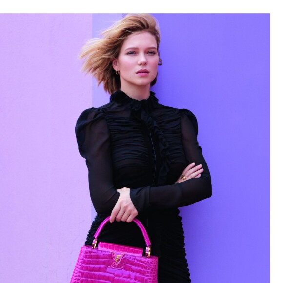 Léa Seydoux apparaît sur la nouvelle campagne publicitaire de Louis Vuitton. Photo par Patrick Demarchelier.