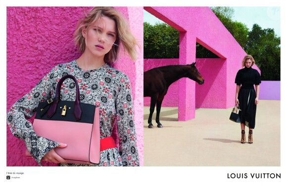 Léa Seydoux apparaît sur la nouvelle campagne publicitaire de Louis Vuitton. Photo par Patrick Demarchelier.