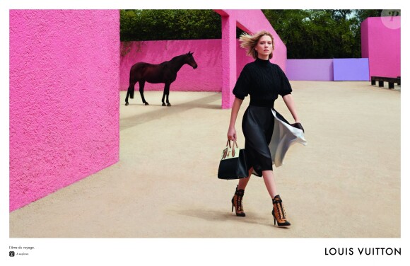 Léa Seydoux, star de la nouvelle campagne publicitaire de Louis Vuitton. Photo par Patrick Demarchelier.