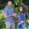 Tiffani Thiessen et son mari Brady Smith à Los Angeles, le 27 mars 2016