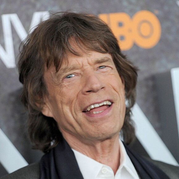 Mick Jagger à la Première de la série 'Vinyl' au Théâtre Ziegfeld à New York le 15 janvier 2016. C