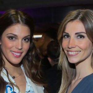 Iris Mittenaere (Miss France 2016) et Alexandra Rosenfeld (Miss France 2006) à l'inauguration du CMG Sports Club ONE Saint-Lazare à Paris, le 28 avril 2016