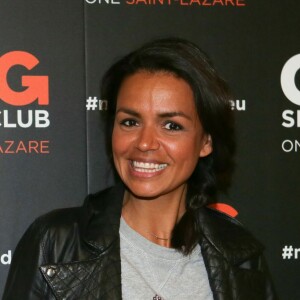 Laurence Roustandjee à l'inauguration du CMG Sports Club ONE Saint-Lazare à Paris, le 28 avril 2016