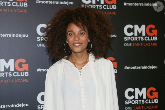 Stéfi Celma à l'inauguration du CMG Sports Club ONE Saint-Lazare à Paris, le 28 avril 2016