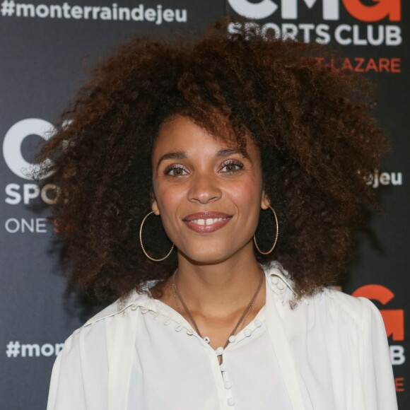 Stéfi Celma à l'inauguration du CMG Sports Club ONE Saint-Lazare à Paris, le 28 avril 2016