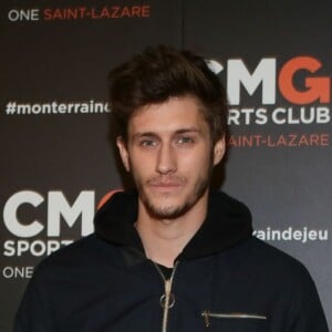 Jean-Baptiste Maunier à l'inauguration du CMG Sports Club ONE Saint-Lazare à Paris, le 28 avril 2016