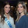 Iris Mittenaere (Miss France 2016) et Alexandra Rosenfeld (Miss France 2006) à l'inauguration du CMG Sports Club ONE Saint-Lazare à Paris, le 28 avril 2016