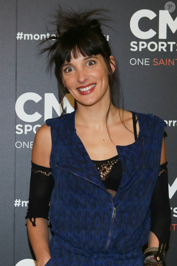 Erika Moulet à l'inauguration du CMG Sports Club ONE Saint-Lazare à Paris, le 28 avril 2016