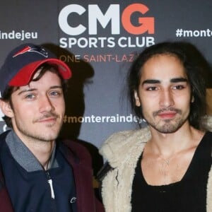 Willy Cartier (à droite) à l'inauguration du CMG Sports Club ONE Saint-Lazare à Paris, le 28 avril 2016