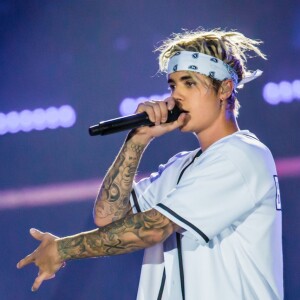 Justin Bieber en concert à Auburn Hills dans le cadre de sa tournée "The Purpose World Tour", le 26 avril 2016