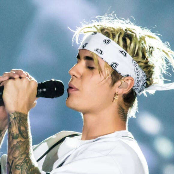 Justin Bieber en concert à Auburn Hills dans le cadre de sa tournée "The Purpose World Tour", le 26 avril 2016