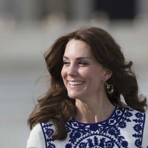 Kate Middleton devant le Taj Mahal le 16 avril 2016