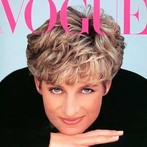 Lady Di en couverture du magazine "Vogue UK" en 1991