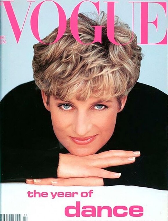Lady Di en couverture du magazine "Vogue UK" en 1991