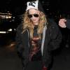 Exclusif - Prix Spécial - No Web No Blog - Madonna, de bonne humeur, et son fils Rocco Ritchie arrivent au théâtre pour assister au spectacle "You Me Bum Bum Train" à Londres. Le 16 avril 2016  Exclusive - For Germany Call for price - No Web No Blog - Madonna emerges for the first time since photos of her son Rocco appeared showing him smoking a suspicious cigarette and drinking cider under a bridge. Madonna appeared in good spirits and seems to have forgiven her 15-year-old son, as the pair were seen going to the theatre together in Soho. However the performance was a rather unusual one. The went to see "You Me Bum Bum Train" which is billed as an Interactive theatre performance, devised by Kate Bond and Morgan Lloyd in 2004. The show is notoriously difficult to get tickets for, with some people waiting months to get hold of them, yet Madonna and Rocco strolled straight in. They arrived at 11pm, and left at 12.20am. Finding out what the pair made of the show could prove tricky though, as the venue has a strict non disclosure policy everyone must sign before entering...even for the queen of pop!16/04/2016 - Londres