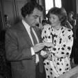 Mariage de Richard Bohringer avec Astrid Marcouli en avril 1986.