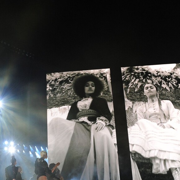 Premier spectacle de Beyoncé au stade Marlins Park à Miami, coup d'envoi de sa tournée "Formation World Tour", le 27 avril 2016.