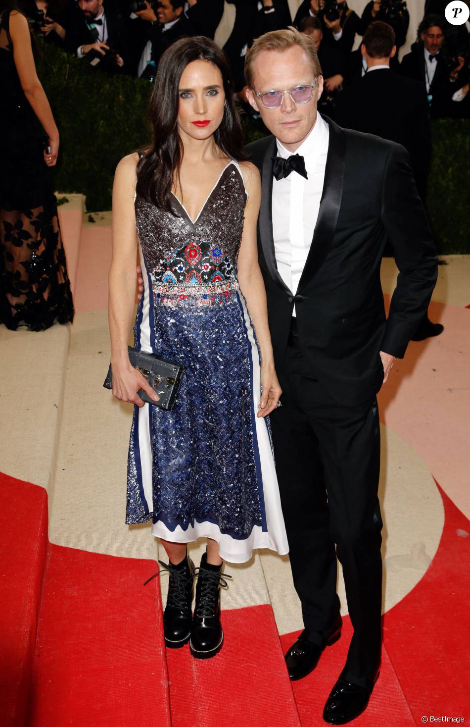 Jennifer Connelly et son mari Paul Bettany Met Gala 2016, vernissage de l