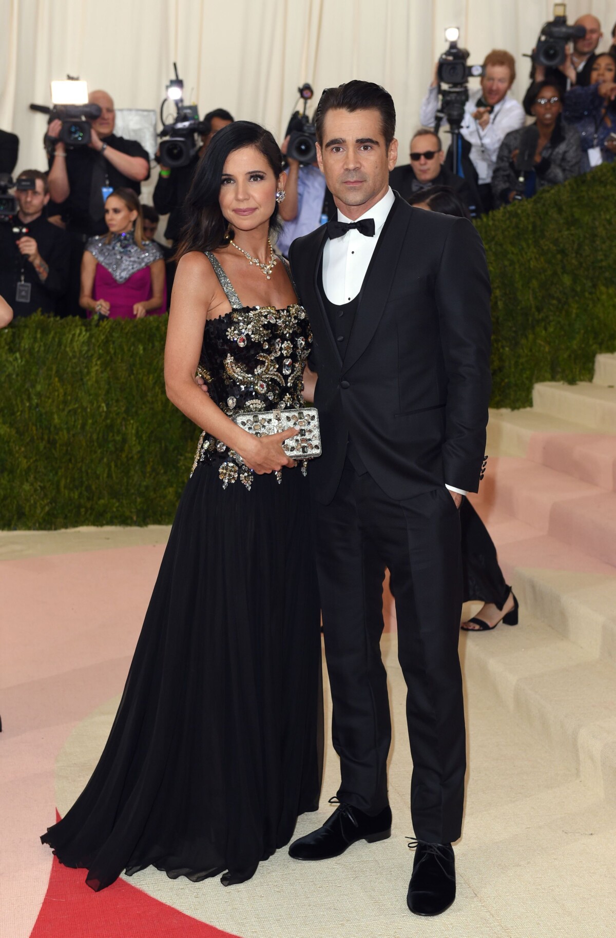 Photo Colin Farrell Et Sa Soeur Claudine Met Gala Vernissage De L Exposition Manus X