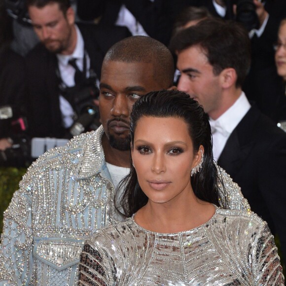 Kim Kardashian et Kanye West - Met Gala 2016, vernissage de l'exposition "Manus x Machina" au Metropolitan Museum of Art. New York, le 2 mai 2016.