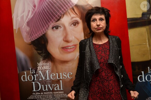 Exclusif - Marina Tomé - Avant-première du film "La DorMeuse Duval" de Manuel Sanchez à Paris le 2 mai 2016. © Veeren/Bestimage